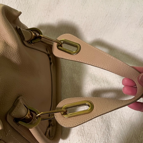 Chloe Mini Paraty, beige, 2-way leather bag - Picture 10 of 16